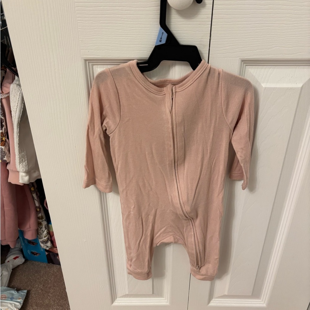 Cloud Island Blush Pink Kids Footie